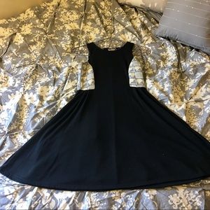 Urban Renewal Mixed Media Skater Dress